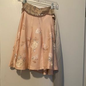 Elegant beautiful pink skirt.